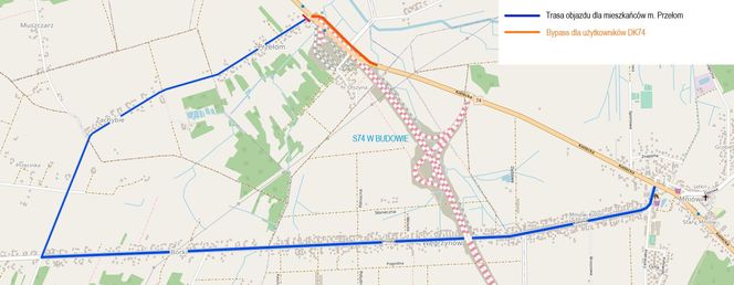 Budowa S74 Mniów - Kielce. Wrzesień 2025