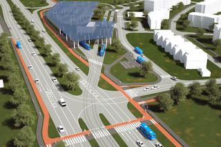 Wizualizacja trasy tramwajowej do krakowskich szpitali przy os. Rżąka 