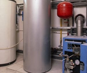 Kotłownia z kotłem na gaz