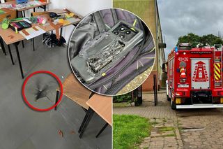 Wybuch w szkole! Telefon eksplodował w plecaku ucznia