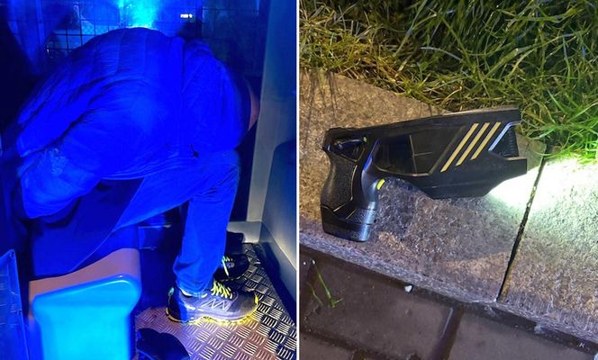 Fałszywy policjant rzucił się na strażnika miejskiego z paralizatorem! Szokująca napaść w Warszawie