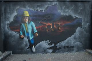 Wojna na Ukrainie. Niezwykłe murale w Warszawie