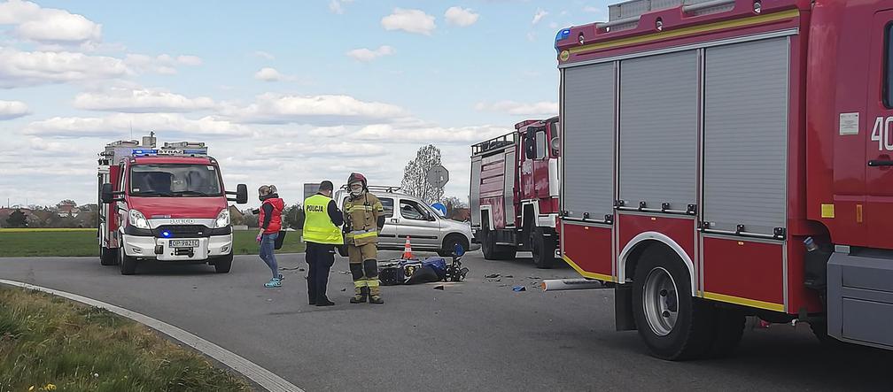 Śmiertelny wypadek motocyklisty pod Brzegiem