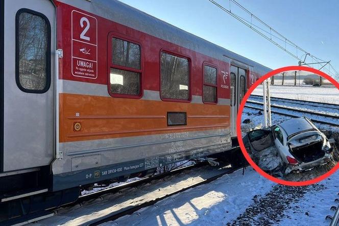 Pod Lublinem auto wjechało w pociąg. „Doszło do częściowego wykolejenia”