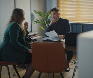 	M jak miłość odc. 1852. Kamil Gryc (Marcin Bosak), Anita (Melania Grzesiewicz)