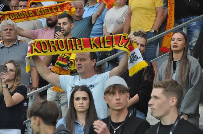 Kibice na meczu Korona Kielce - Radomiak Radom. 8 sierpnia 2025