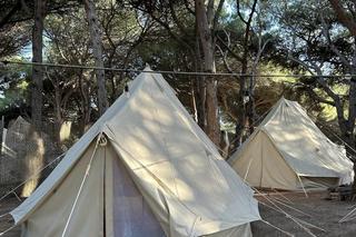 Małgorzata Socha spała pod namiotem