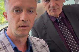 Pierwsza miłość po wakacjach. Artur (Łukasz Płoszajski), Karol Weksler (Karol Strasburger) na planie