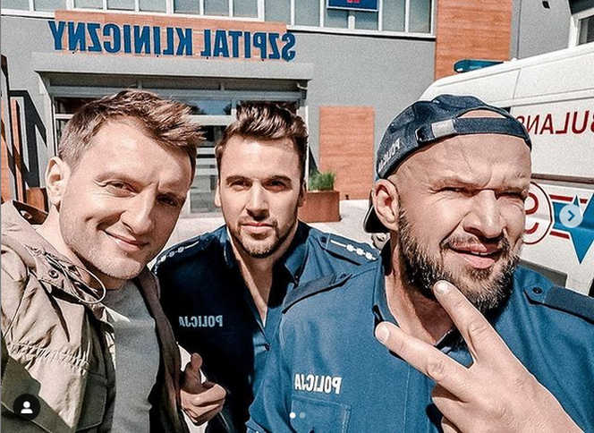 M jak miłość. Bartek (Arkadiusz Smoleński), Rafał (Jakub Kucner), Andrzejek (Tomasz Oświeciński)