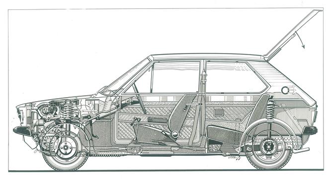 Audi 50 to mały samochód produkowany w latach 70. 