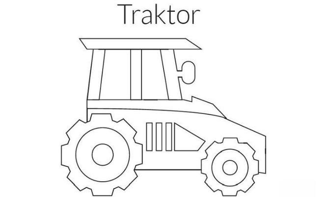 Kolorowanka Traktor 1