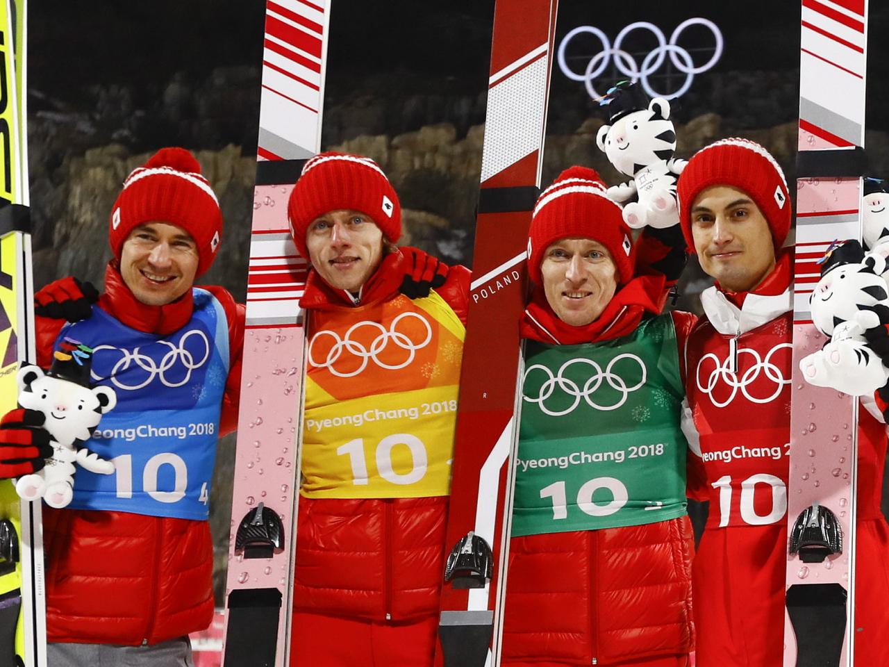 Kamli Stoch, Dawid Kubacki, Stefan Hula, Maciej Kot