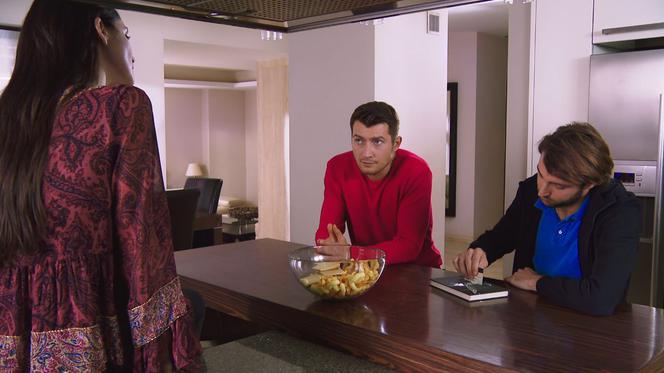 Barwy szczęścia odc. 2017. Oskar Kołecki (Maciej Czachowski), Cyprian (Damian Haberny)