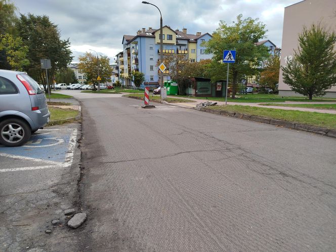 Trwa remont nawierzchni ulic Romanówka i Unitów Podlaskich w Siedlcach
