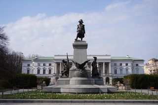 Przesunięty w 1970 roku Pałac Lubomirskich w Warszawie