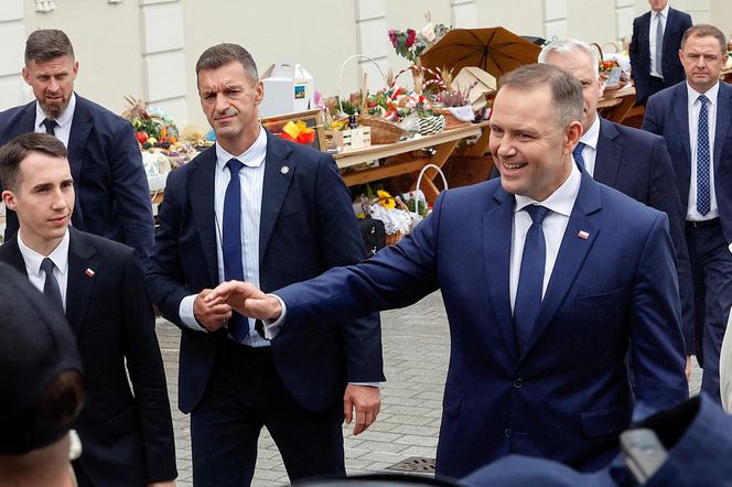 Prezydent na dożynkach.