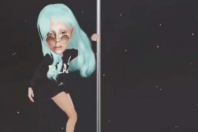 Lady Gaga w pełnym rozkroku :) Pokazała majtki tańcząc na rurze! :) VIDEO