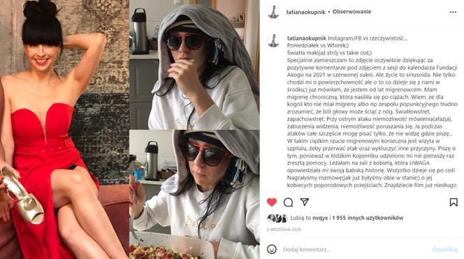 Tatiana Okupnik ciężko chora