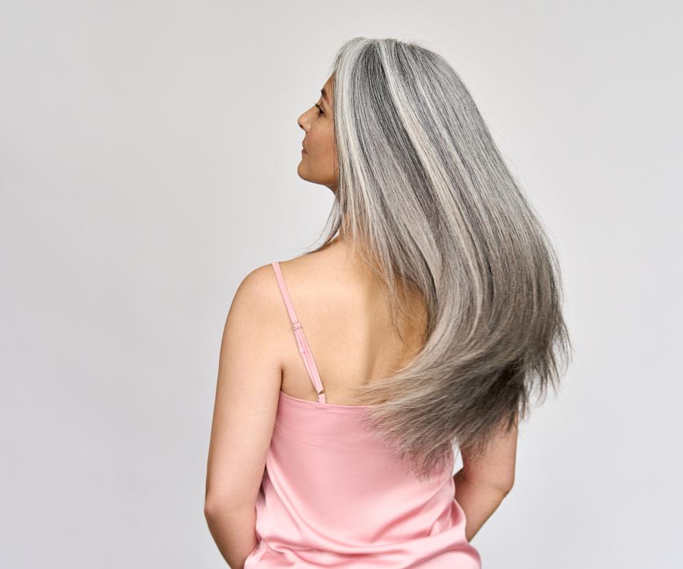 Siwe włosy
