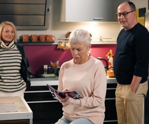 Barwy szczęścia, odc. 3212. Krystyna (Hanna Bieluszko), Marek Złoty (Marcin Perchuć), Olga (Dorota Łukasiewicz-Kwietniewska)