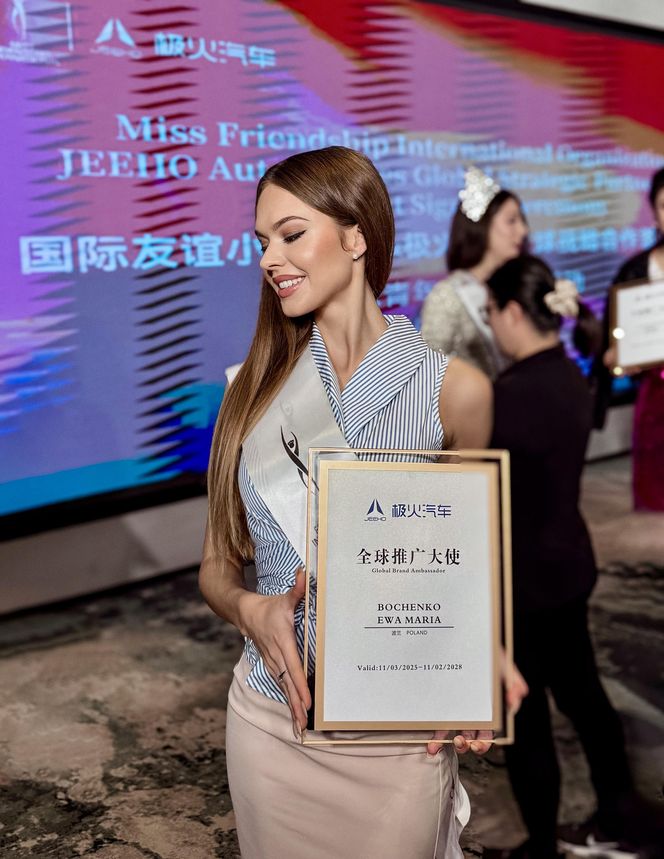 Polka podbiła Chiny! Ewa Bochenko z tytułem I Wicemiss Miss Friendship International 2025