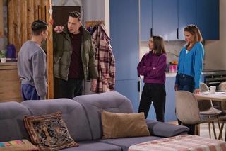 Pierwsza miłość, odcinek 3787: Anka (Anna Pentz), Iga (Waleria Gorobets), Filip (Dominik Smaruj), Piotrek (Michał Mikołajczak) 