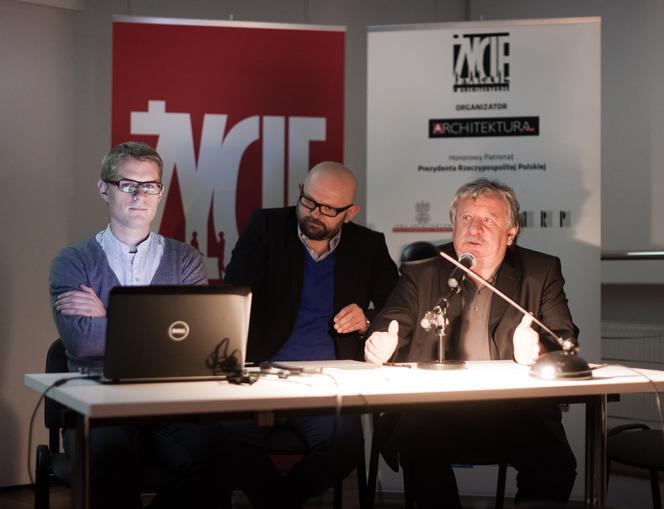 JEMS Architekci. Od prawej: architekci Olgierd Jagiełło, Paweł Majkusiak, Wojciech Kotecki