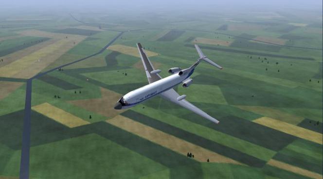 Tu-154 w symulatorze FlightGear Flight Simulator 04