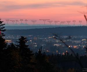 Tatry widziane z drogi Zagnańsk - Kielce