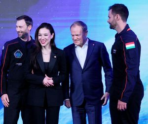 Aleksandra Uznańska-Wiśniewska i Sławosz Uznański-Wiśniewski 