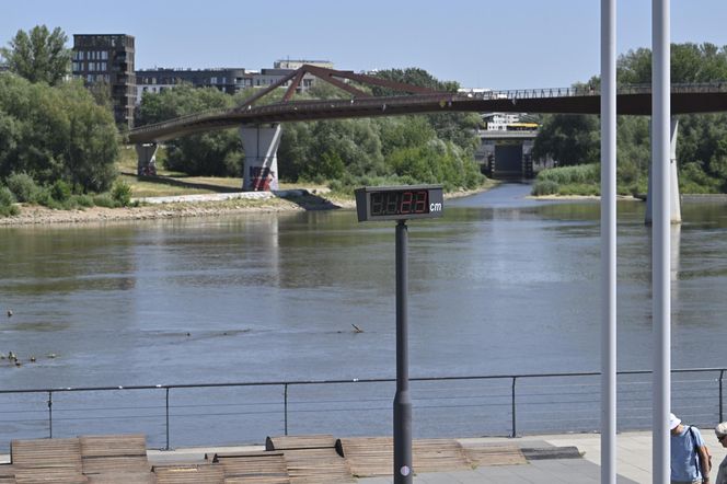Niski stan wody w Wiśle
