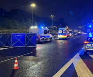 Tragiczny wypadek na autostradzie A4. BMW zniszczone