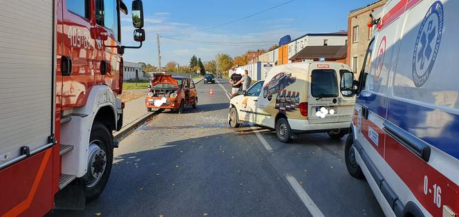 Zelów, kolizja na ul. Zachodniej
