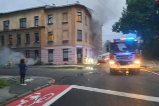 Pożar w Bielsku-Białej wybuchł nocą