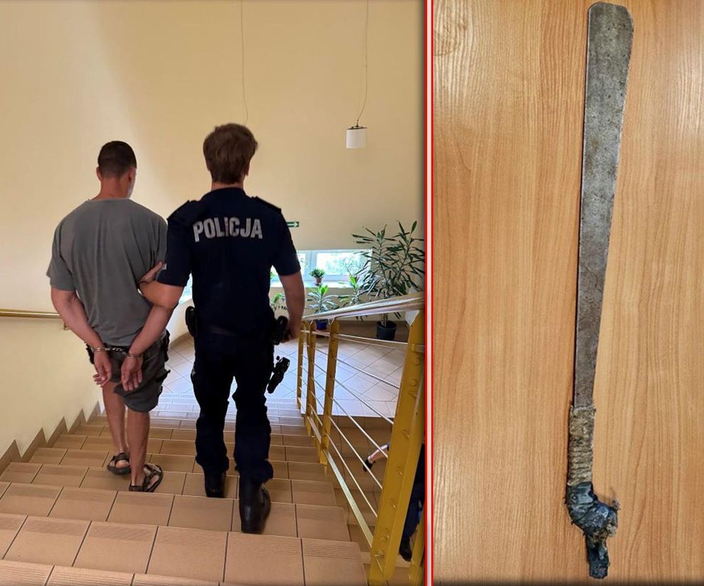 Groził maczetą w taksówce