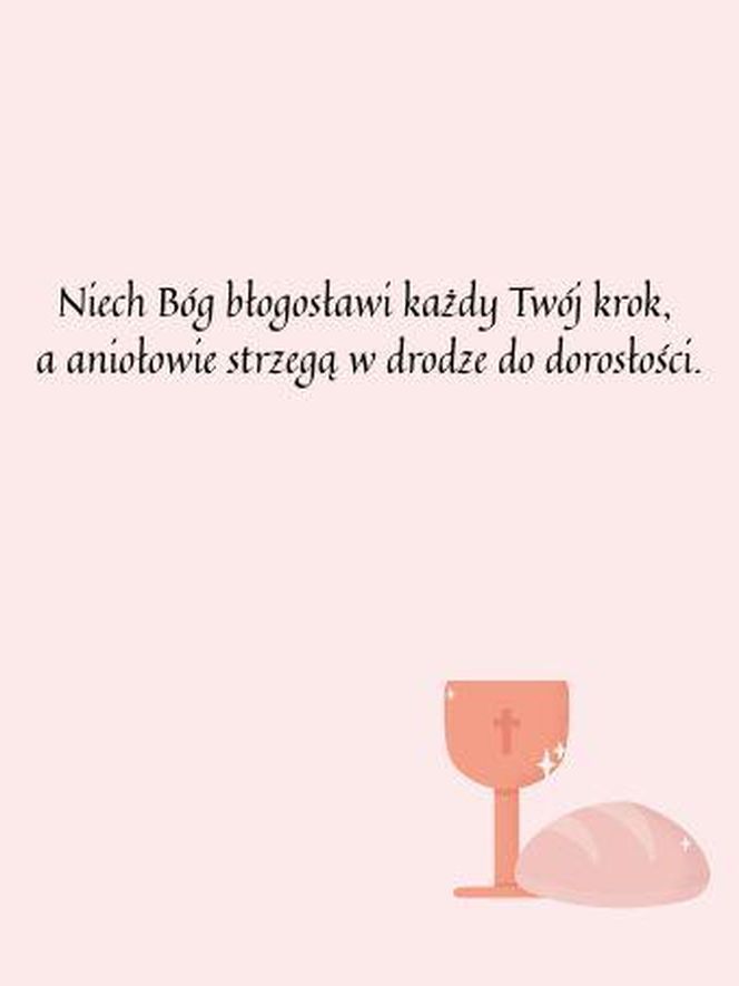 Dedykacja na komunię do książki