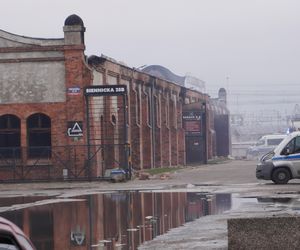 Pożar hali Gdańsk Przeróbka