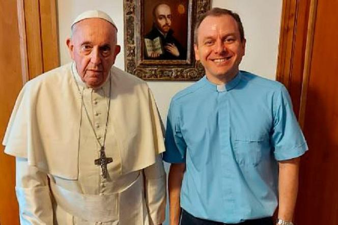 Daniel Pellizzon, con el papa Francisco