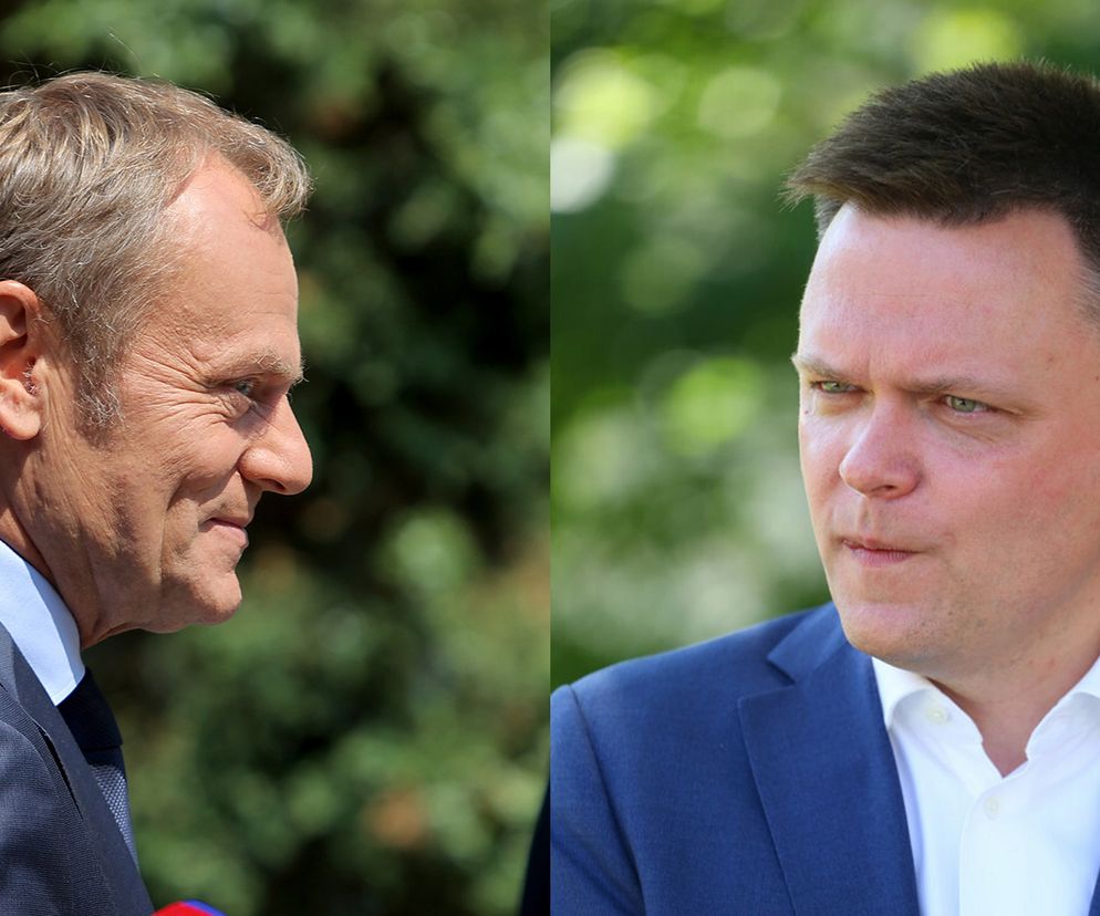 Donald Tusk i Szymon Hołownia 
