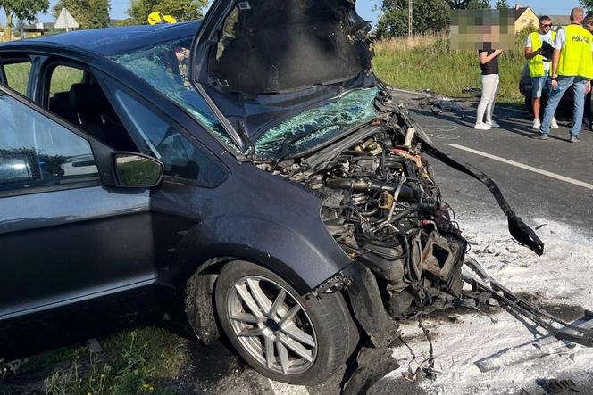 Śmiertelny wypadek pod Golubiem-Dobrzyniem. Kobieta i mężczyzna nie żyją, dziecko w szpitalu [ZDJĘCIA].