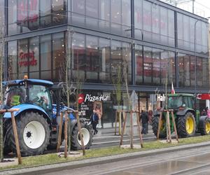 Protest rolników w Olsztynie 21 lutego. Co dzieje się w centrum?