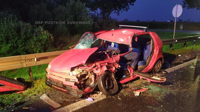 Groźny wypadek na drodze krajowej nr 8 pod Wrocławiem