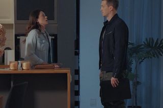 M jak miłość, odcinek 1826: Karski (Krzysztof Kwiatkowski), Kasia (Paulina Lasota)