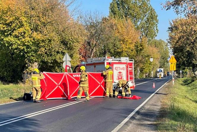 Śmiertelny wypadek pod Gnieznem! Kobieta zginęła pod kołami ciężarówki