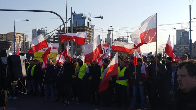 Protest rolników na 9