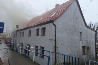 Pożar w Czaplinku! Ogień w domku szeregowym