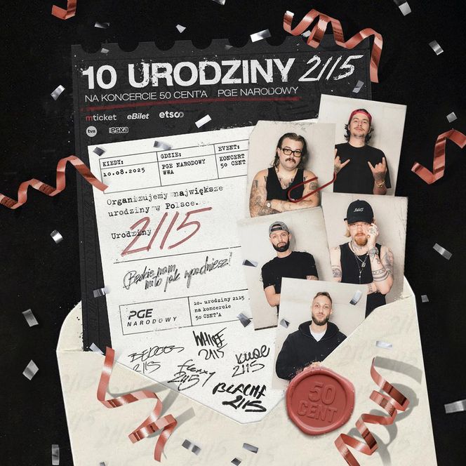 50 Cent kończy „The Legacy Tour” w Warszawie! Wielki finał na PGE Narodowym z udziałem 2115