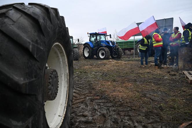 Protest rolników w Medyce