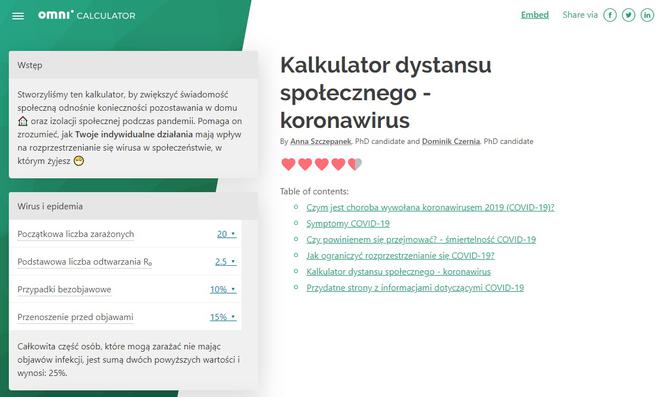 Ile osób zarazisz wychodząc z domu? Obliczy to kalkulator krakowskich naukowców