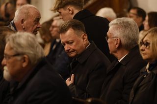 Jarosław Kaczyński z posłami na mszy św. w intencji Barbary Skrzypek